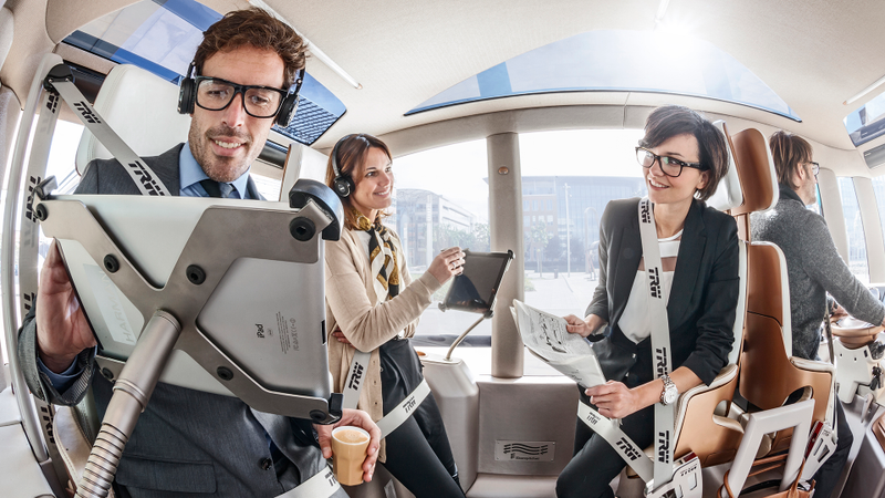 Illustration for article titled The Rinspeed Micro Max Is A Mini-Sized Bus From The Future